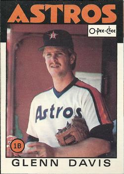 1986 O-Pee-Chee Baseball Cards 389     Glenn Davis